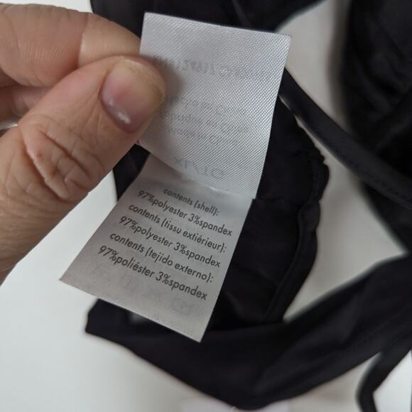 NWT Danielle Bernstein Black Stretch Charmeuse High Neck Halter Top - Picture 6 of 9